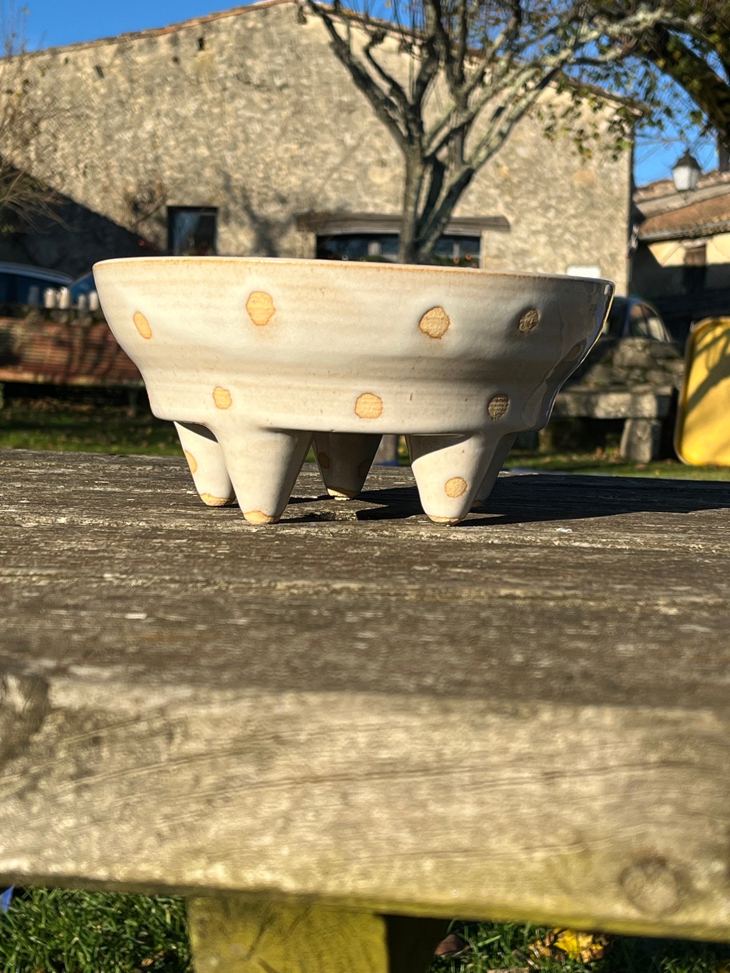 Coupe à Cinq Pieds en Céramique Artisanale de Castelmoron d’Albret 1/1